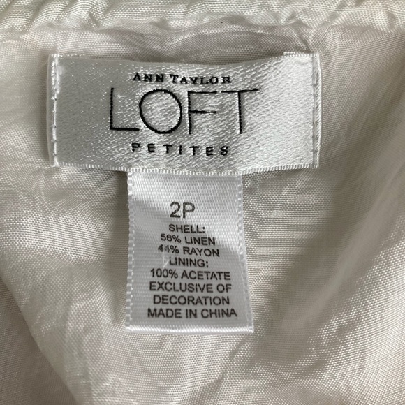 Loft summer floral green and yellow circle skirt mini/midi dress - Picture 5 of 5